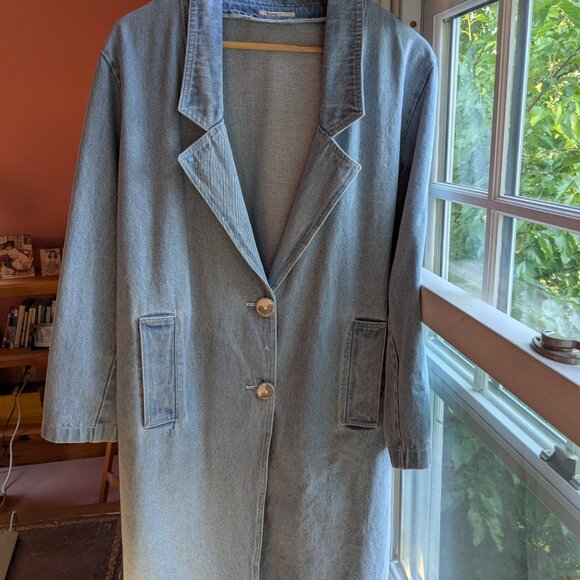 Organic cotton denim coat - Picture 6 of 9